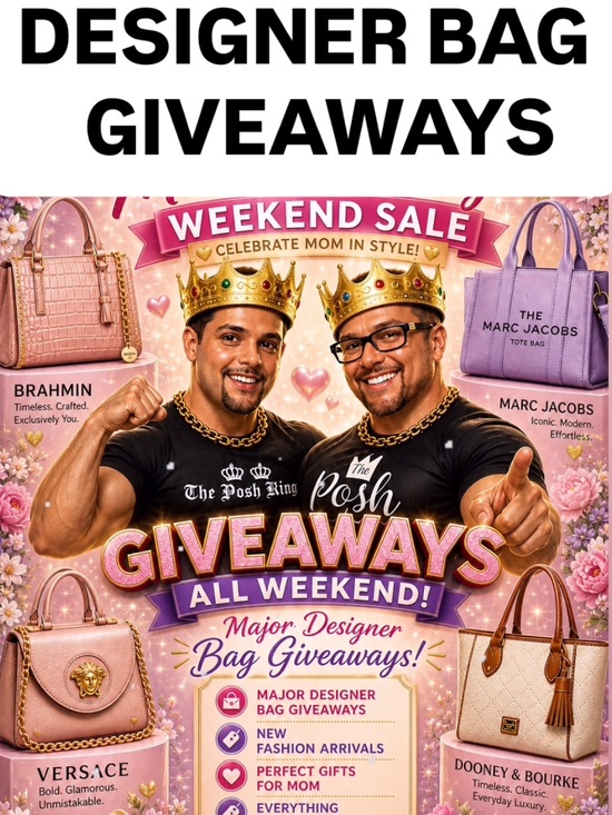 None Handbags - DESIGNER BAG GIVEAWAY, POL, EASEL, BRAHMIN, MARC JACOBS, VERSACE, TORY BURCH